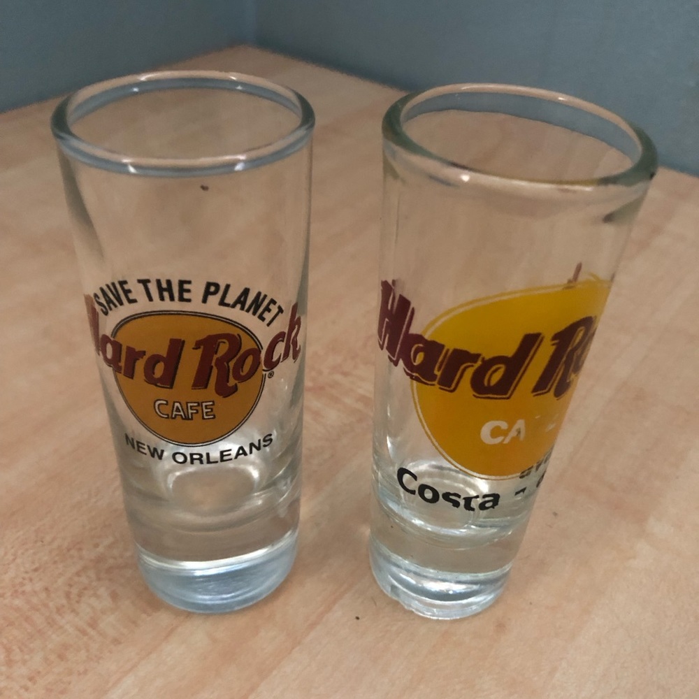 Hard rock shot glasses